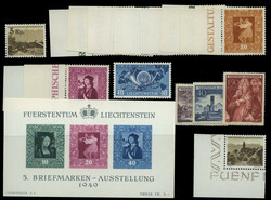 Jahrgang 1949 inkl. Block 5 in postfrischer Prachterhaltung. Mi. 346 ...